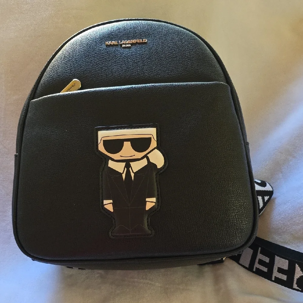 Karl Lagerfeld Black Backpack